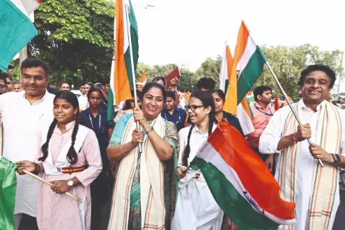 CM Rekha Gupta, 5,000 students join NDMC’s ‘Tiranga Yatra’ CM Rekha Gupta, 5,000 students join NDMC’s ‘Tiranga Yatra’