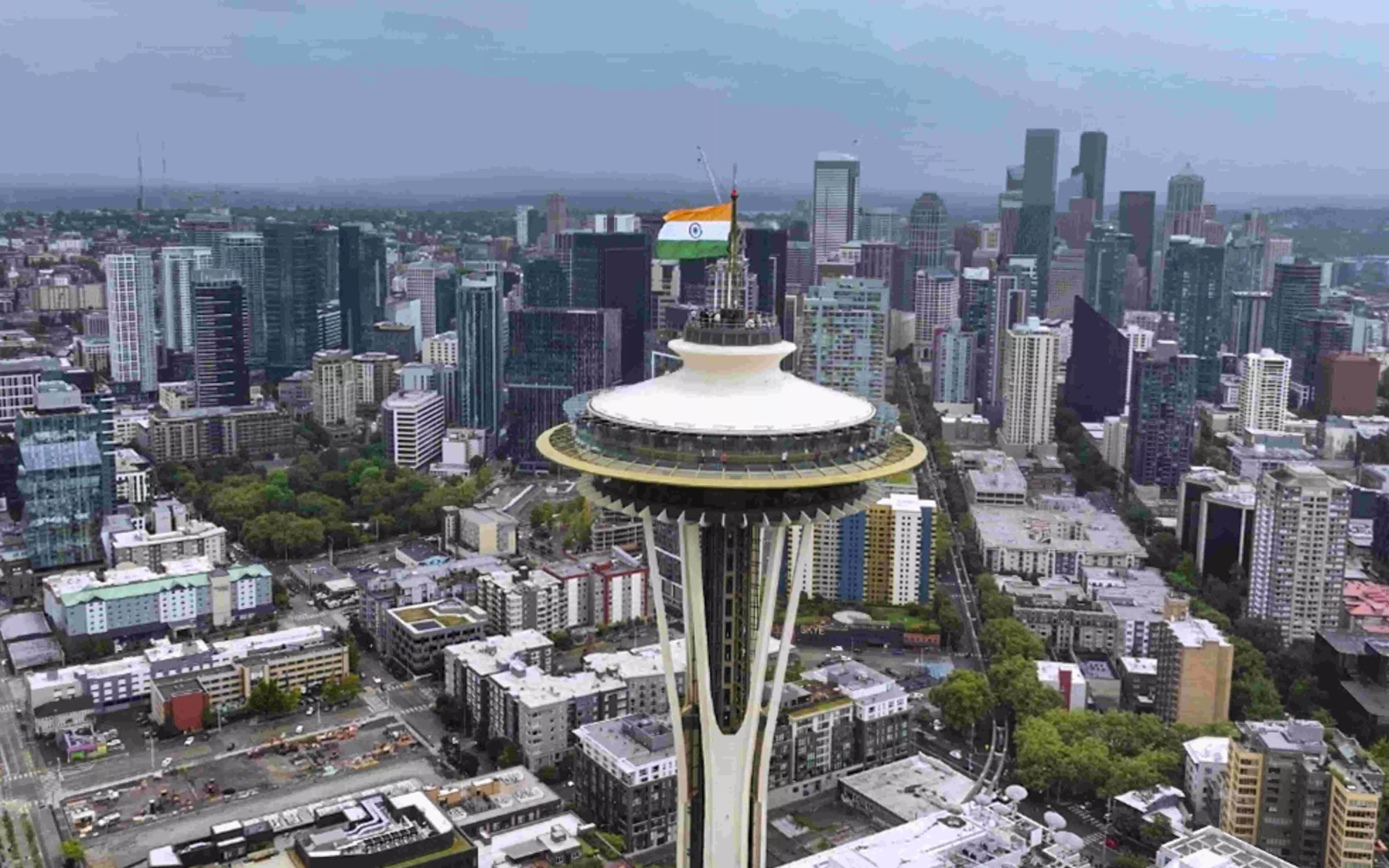 Indian tricolour hoisted atop Seattle’s iconic Space Needle in historic first