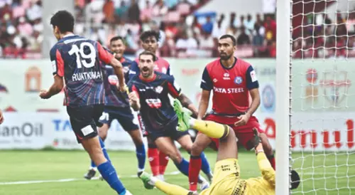 Debutants Diamond Harbour stun Jamshedpur with Sairuatkima double Debutants Diamond Harbour stun Jamshedpur with Sairuatkima double