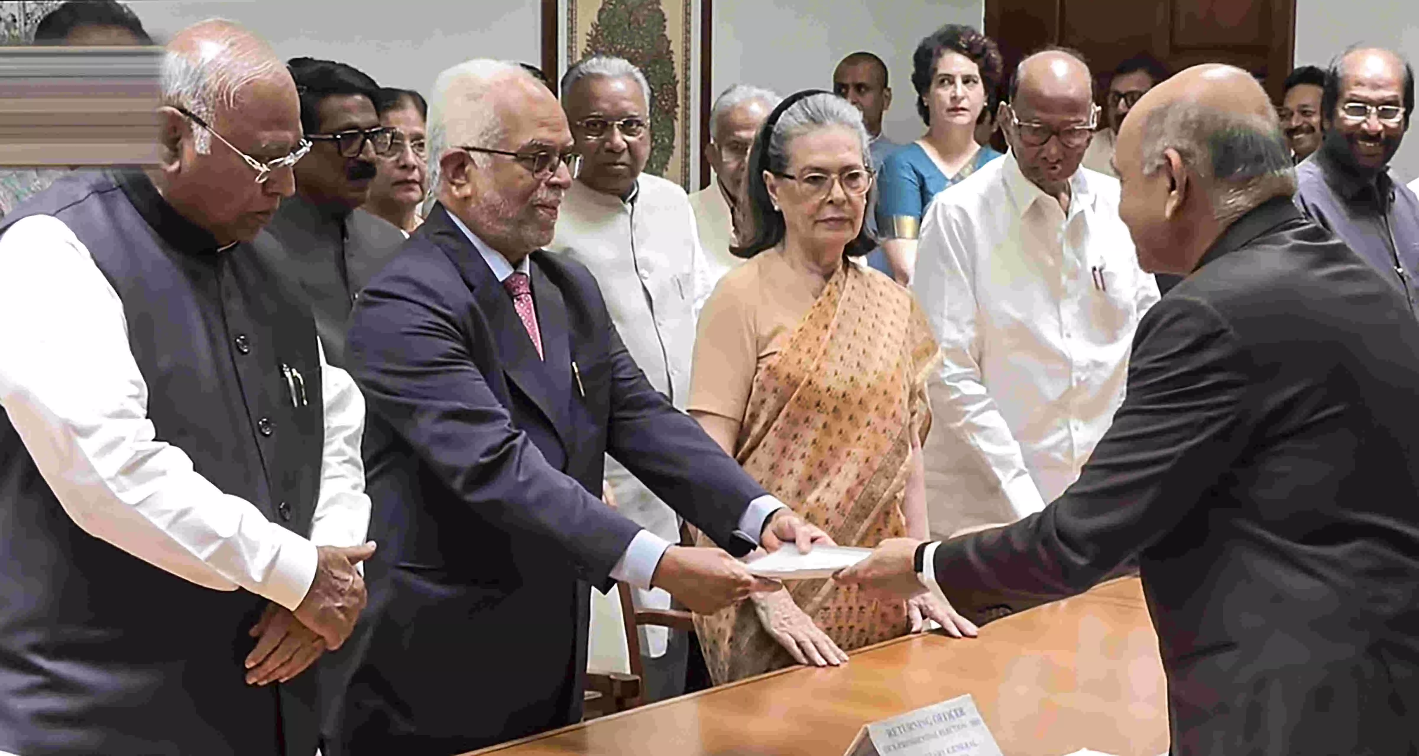 B Sudarshan Reddy files nomination for VP polls B Sudarshan Reddy files nomination for VP polls