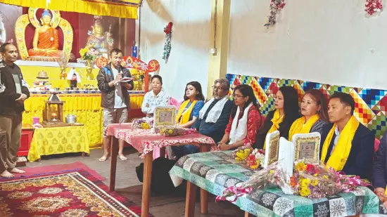 Majwa village near Kurseong   lit up with solar street lights
