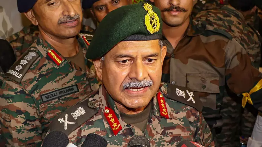 Army Chief Gen Dwivedi leaves for Algeria Army Chief Gen Dwivedi leaves for Algeria