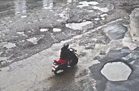 Pothole-ridden streets turn daily commute into ordeal for citizens