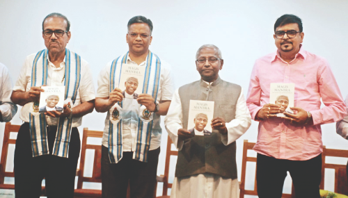 Biography of Father Felix Raj launched at St Xavier’s University