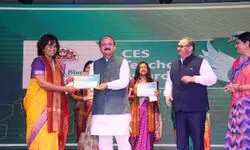 Delhi education minister Ashish Ssood today attended teachers’ felicitation ceremony
