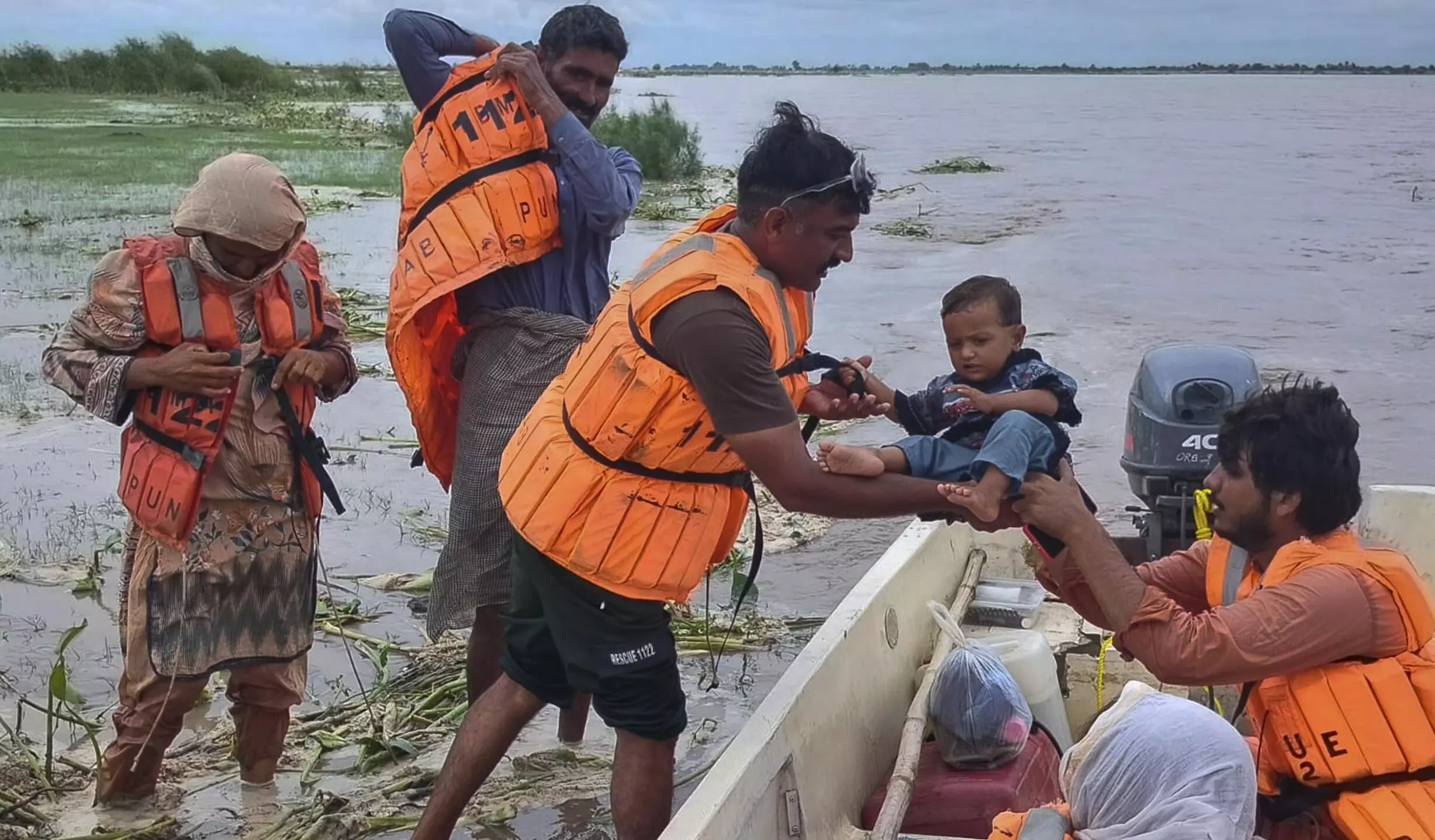 Rescue efforts intensified in flood-hit Punjab, boats deployed to evacuate stranded people Rescue efforts intensified in flood-hit Punjab, boats deployed to evacuate stranded people