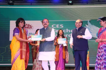 Delhi education minister Ashish Ssood today attended teachers’ felicitation ceremony