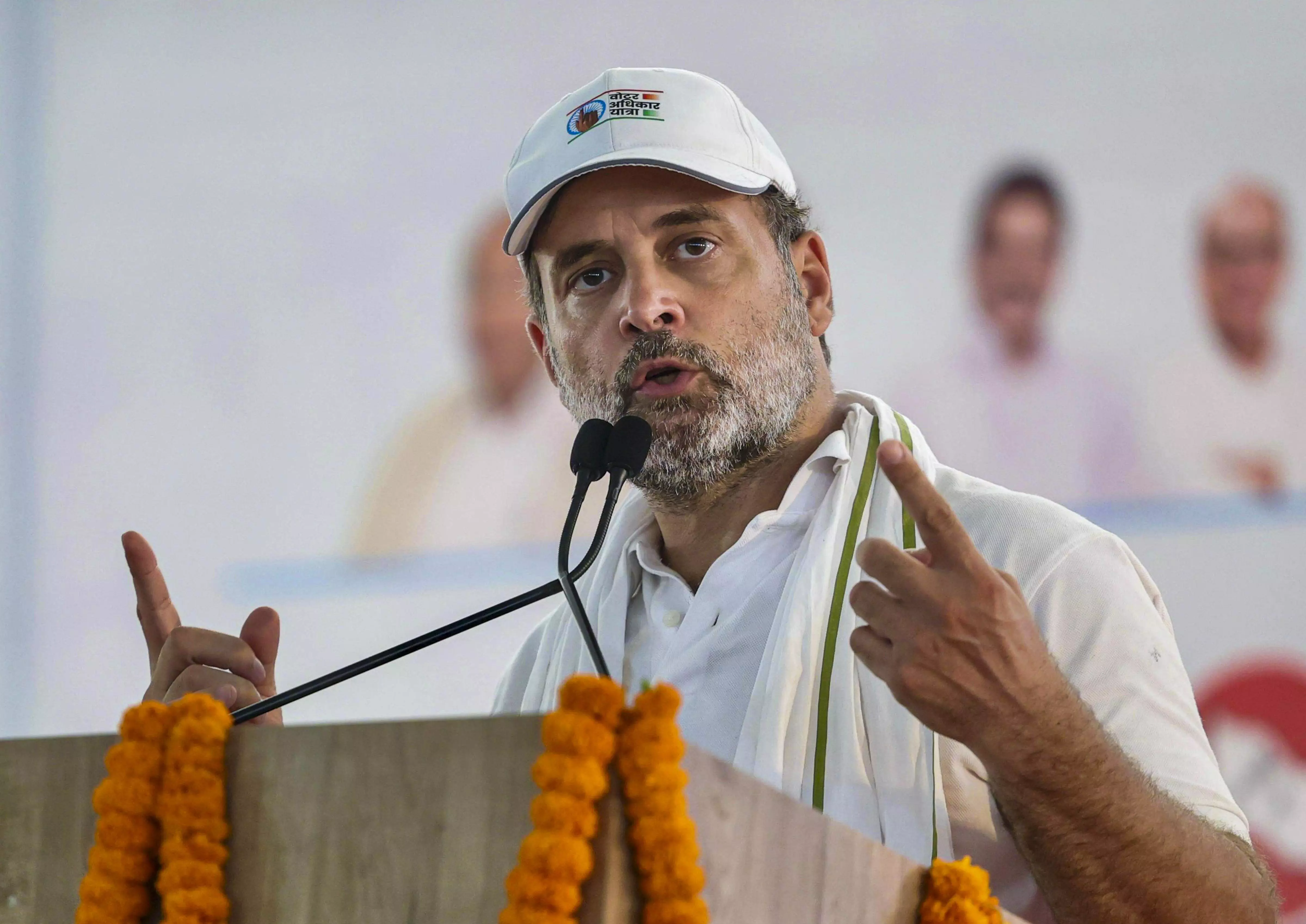 Names of 65 lakh poor deleted from Bihars electoral rolls: Rahul Gandhi Names of 65 lakh poor deleted from Bihars electoral rolls: Rahul Gandhi