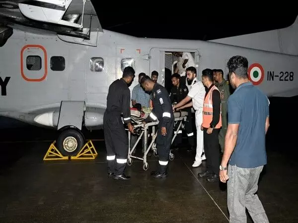 Indian Navy conducts medical evacuation of critically ill patient from Lakshadweep