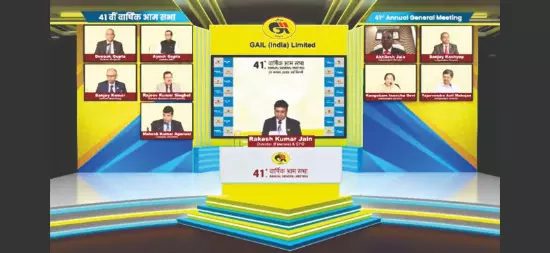 GAIL (India) holds 41st AGM virtually for sixth straight year, showcases record performance GAIL (India) holds 41st AGM virtually for sixth straight year, showcases record performance