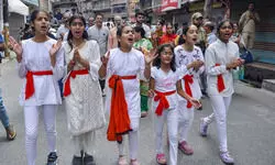 Ganesh Chaturthi: First time since militancy, Kashmiri Pandits hold rath yatra in Srinagar Ganesh Chaturthi: First time since militancy, Kashmiri Pandits hold rath yatra in Srinagar