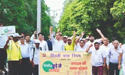 MCD organises mega march in Rohini for clean & green Delhi MCD organises mega march in Rohini for clean & green Delhi