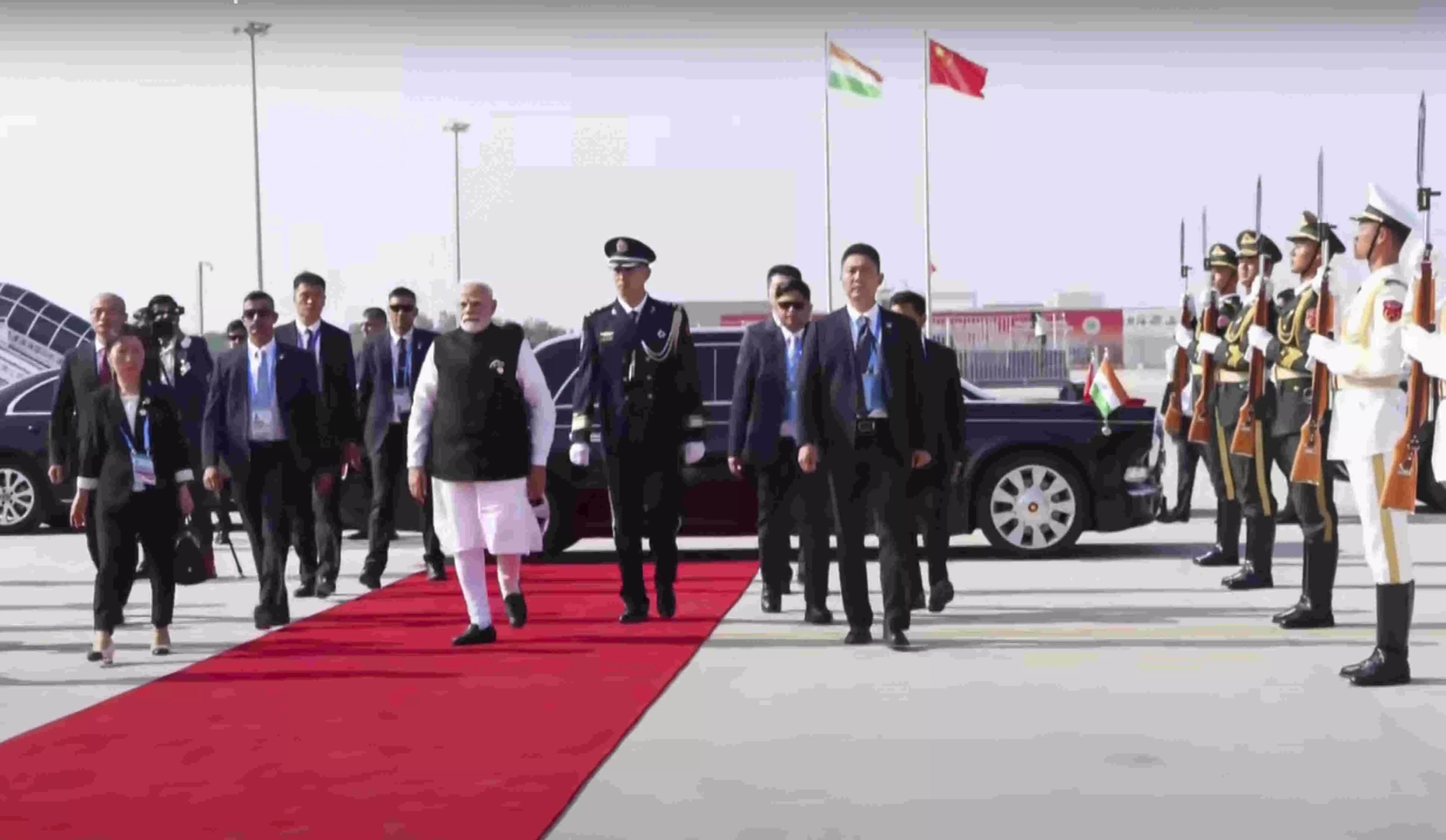 PM Modi leaves for India after concluding productive China visit PM Modi leaves for India after concluding productive China visit