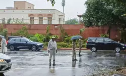 Over two dozen advocates saw off former V-P Dhankhar as he shifted to private accommodation Over two dozen advocates saw off former V-P Dhankhar as he shifted to private accommodation