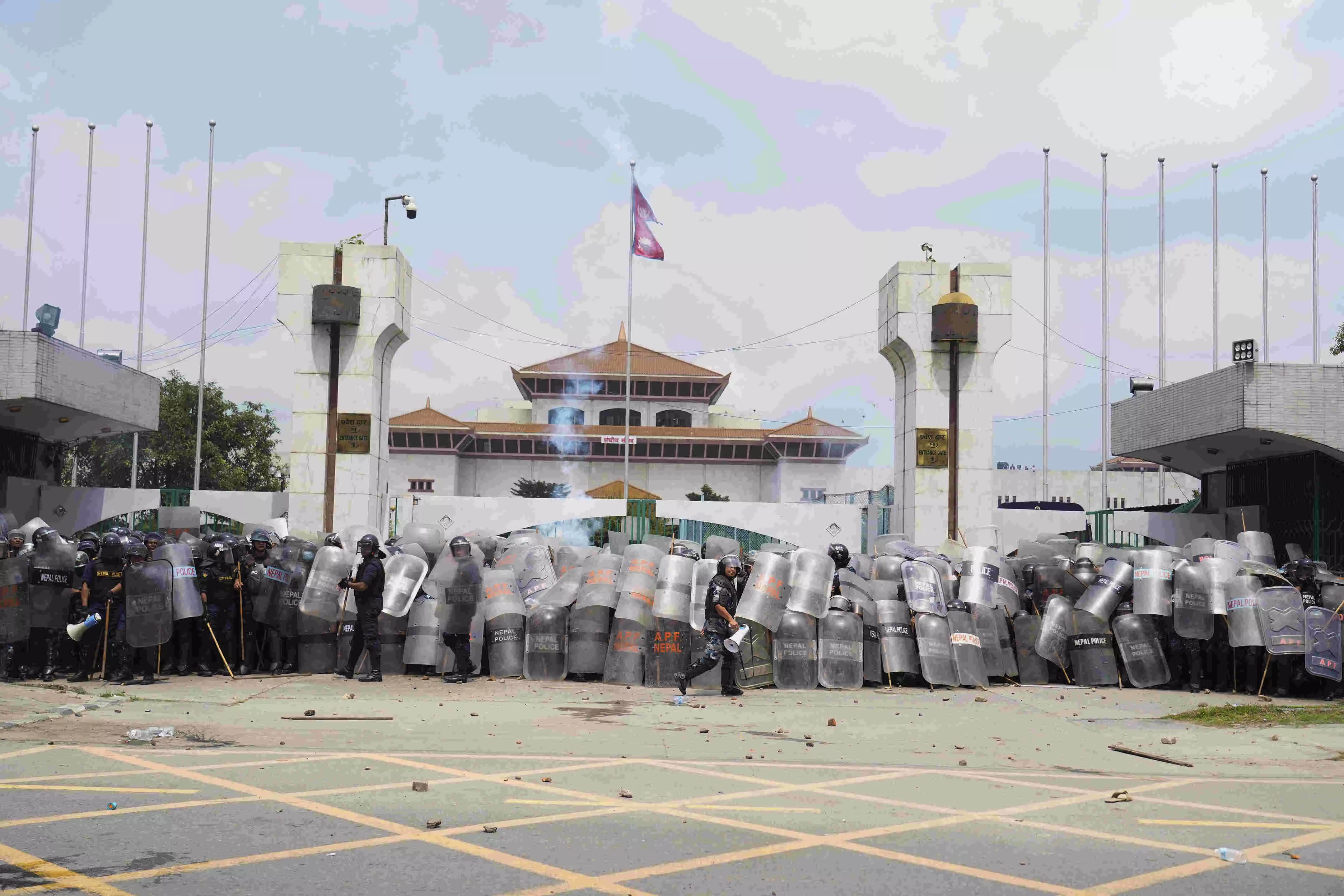 42 injured as thousands protest in Nepal over social media ban; curfew imposed 42 injured as thousands protest in Nepal over social media ban; curfew imposed