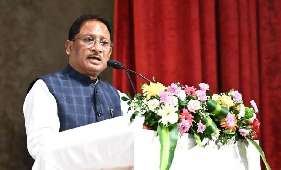 Chhattisgarh CM Vishnu Deo Sai flags off ‘Surya Rath’ to spread awareness about solar energy Chhattisgarh CM Vishnu Deo Sai flags off ‘Surya Rath’ to spread awareness about solar energy
