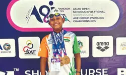 Delhi boy wins 4 medals at Asian swimming event