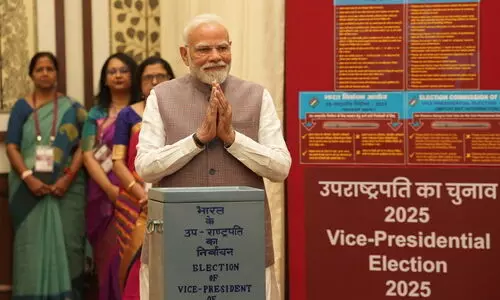 Voting begins for vice presidential election; PM Narendra Modi first to cast vote