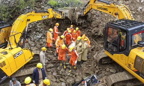 Woman killed in landslide, four other family members feared buried in Himachals Kullu
