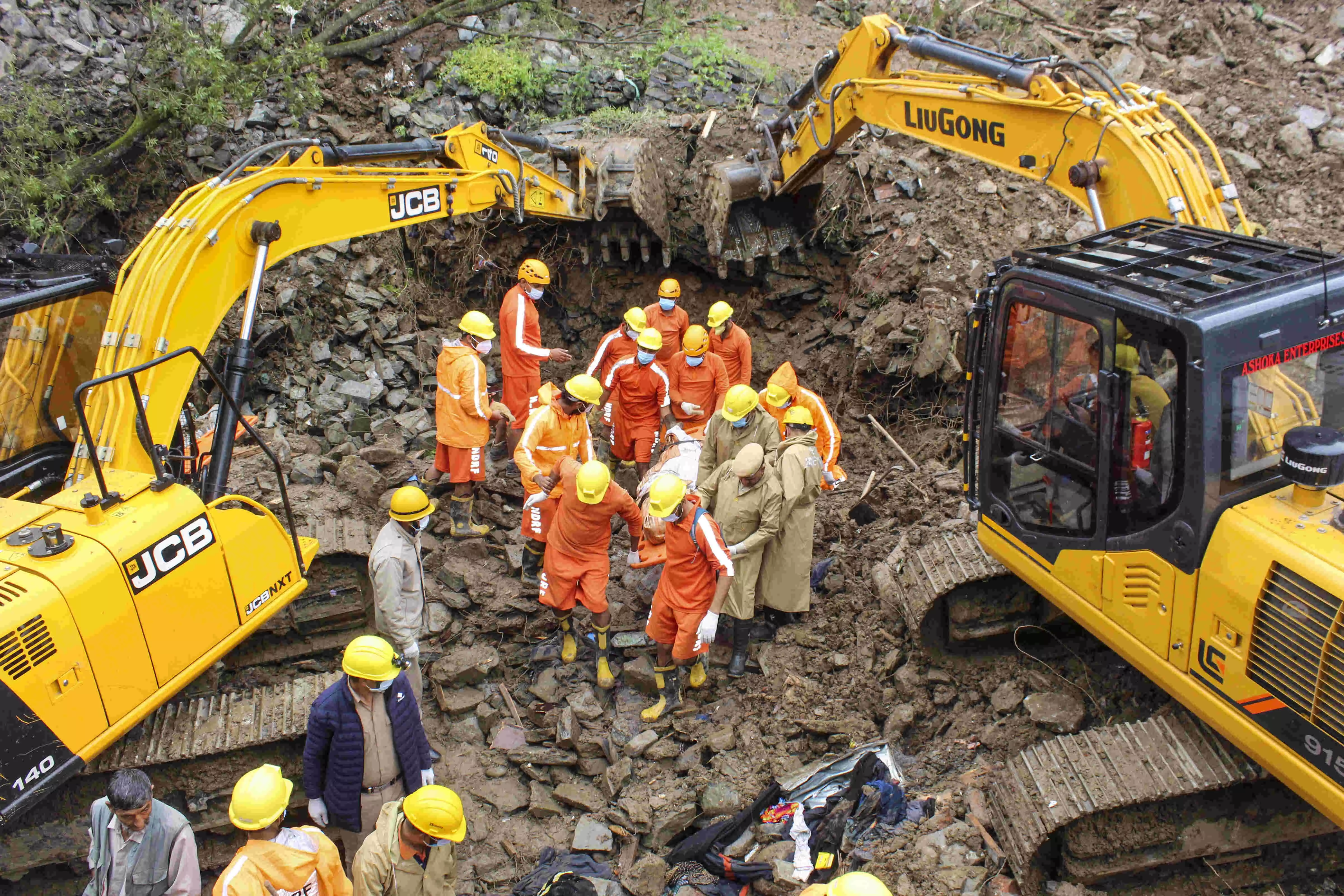 Woman killed in landslide, four other family members feared buried in Himachals Kullu