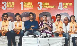 Student bodies unveil panels for DUSU polls; NSUI, left alliance field women for president