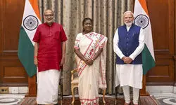 C P Radhakrishnan takes oath as 15th Vice President of India