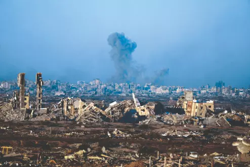 Israel intensifies Gaza City bombing as Rubio arrives