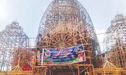 Durga Puja pandal in Balurghat showcases communal harmony