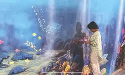 Puja pandals explore themes from divine depths to earthly duties Puja pandals explore themes from divine depths to earthly duties