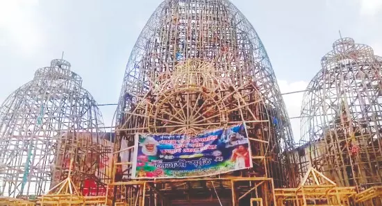 Durga Puja pandal in Balurghat showcases communal harmony Durga Puja pandal in Balurghat showcases communal harmony