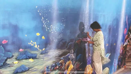 Puja pandals explore themes from divine depths to earthly duties