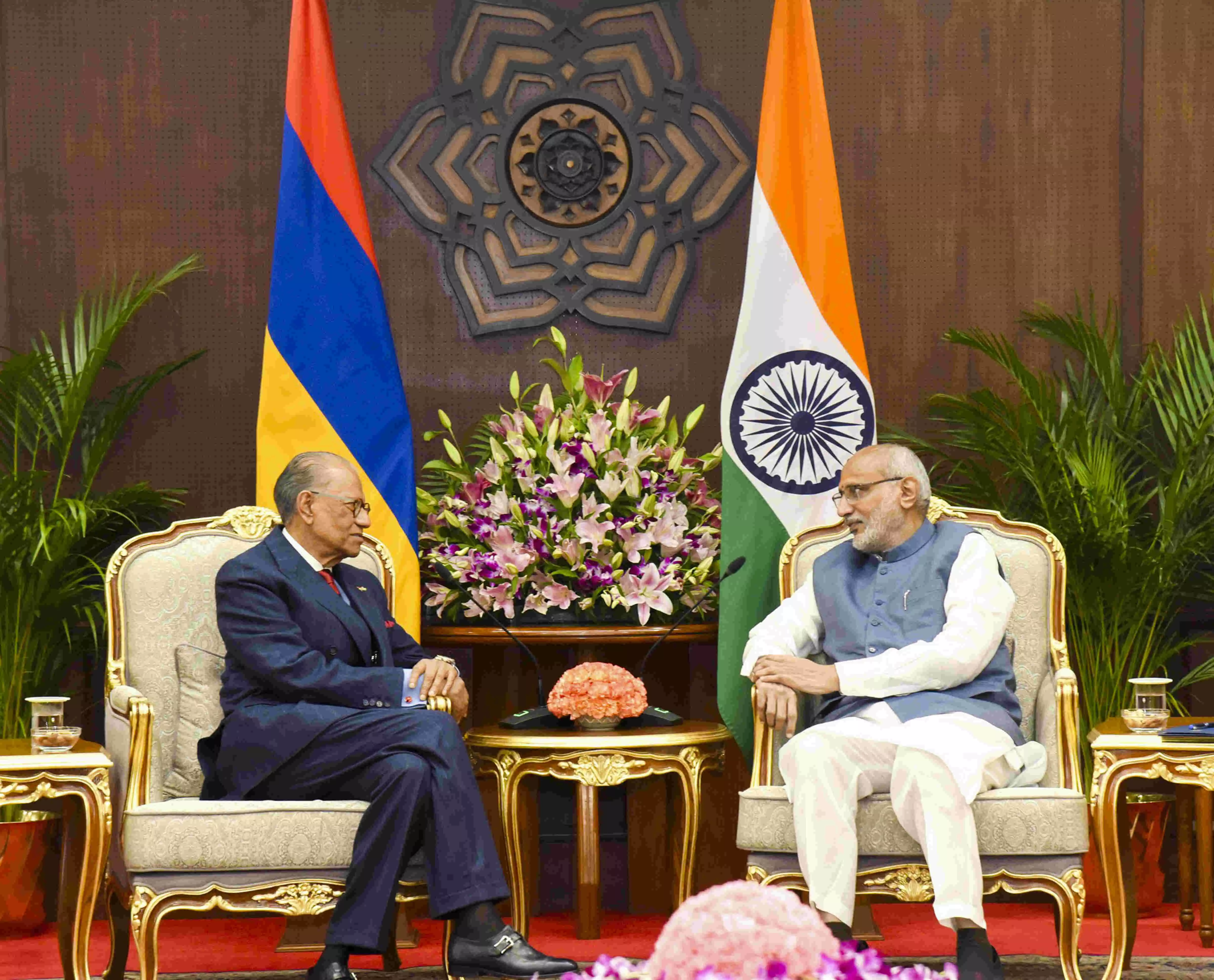 Mauritius PM meets VP Radhakrishnan to boost bilateral ties Mauritius PM meets VP Radhakrishnan to boost bilateral ties