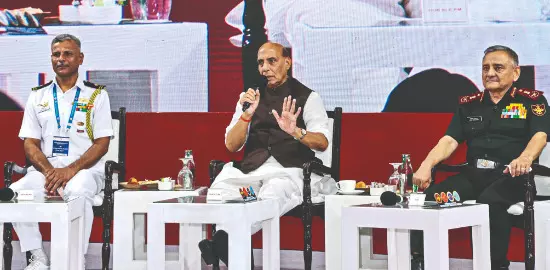 Rajnath exhorts Armed Forces to stay alert to deal with invisible challenges