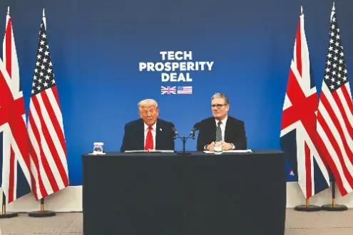 Trump meets with Starmer on UK visit after royal welcome
