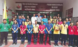 AIIMS director leads school awareness drive AIIMS director leads school awareness drive