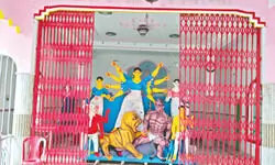 Raiganj: Steeped in tradition, Bandar Adi Durga Puja draws thousands of devotees Raiganj: Steeped in tradition, Bandar Adi Durga Puja draws thousands of devotees