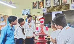 Government school introduces robot ‘Sananda’ to tackle staff shortage