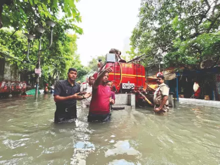 City paralysed: Firhad Hakim cites swollen Hooghly River, backflow for waterlogging
