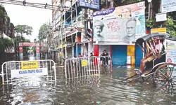 City still Reeling from rain havoc, another spell feared before Puja City still Reeling from rain havoc, another spell feared before Puja