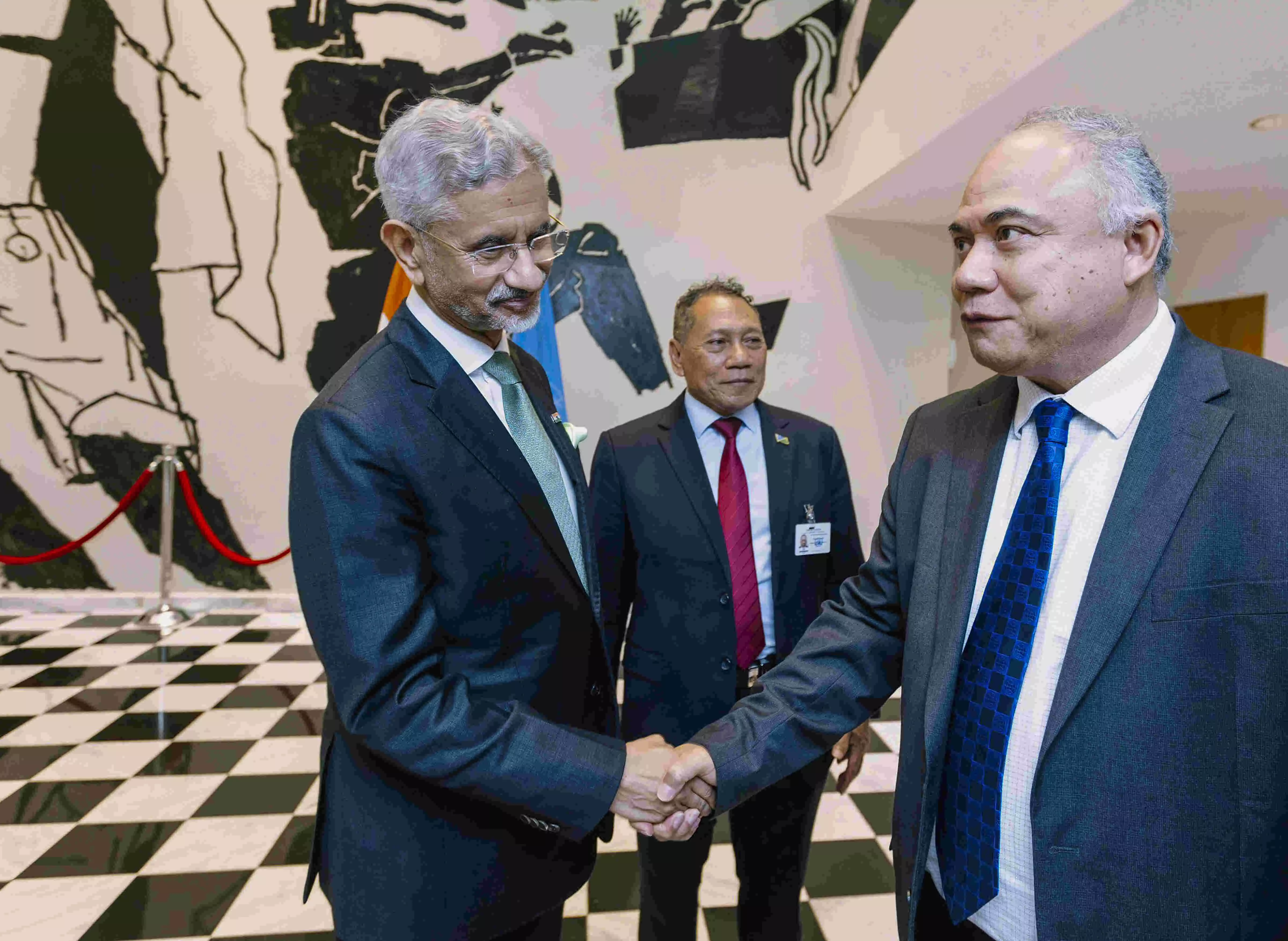 Jaishankar holds bilateral talks with counterparts from Mexico, Cyprus, Pacific nations on UNGA sidelines Jaishankar holds bilateral talks with counterparts from Mexico, Cyprus, Pacific nations on UNGA sidelines