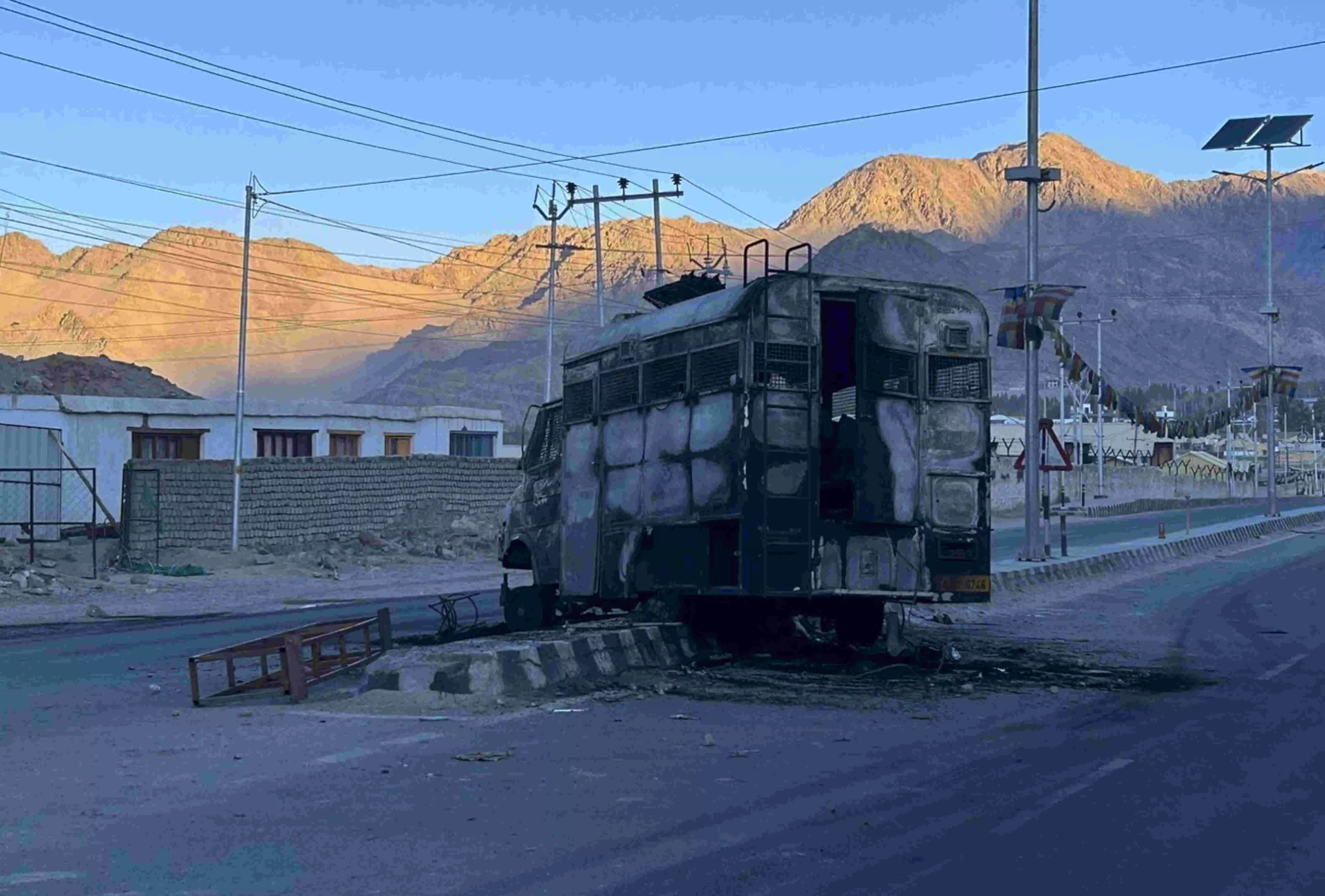 Curfew imposed in Ladakh after intense clashes; heavy security in towns, 50 detained