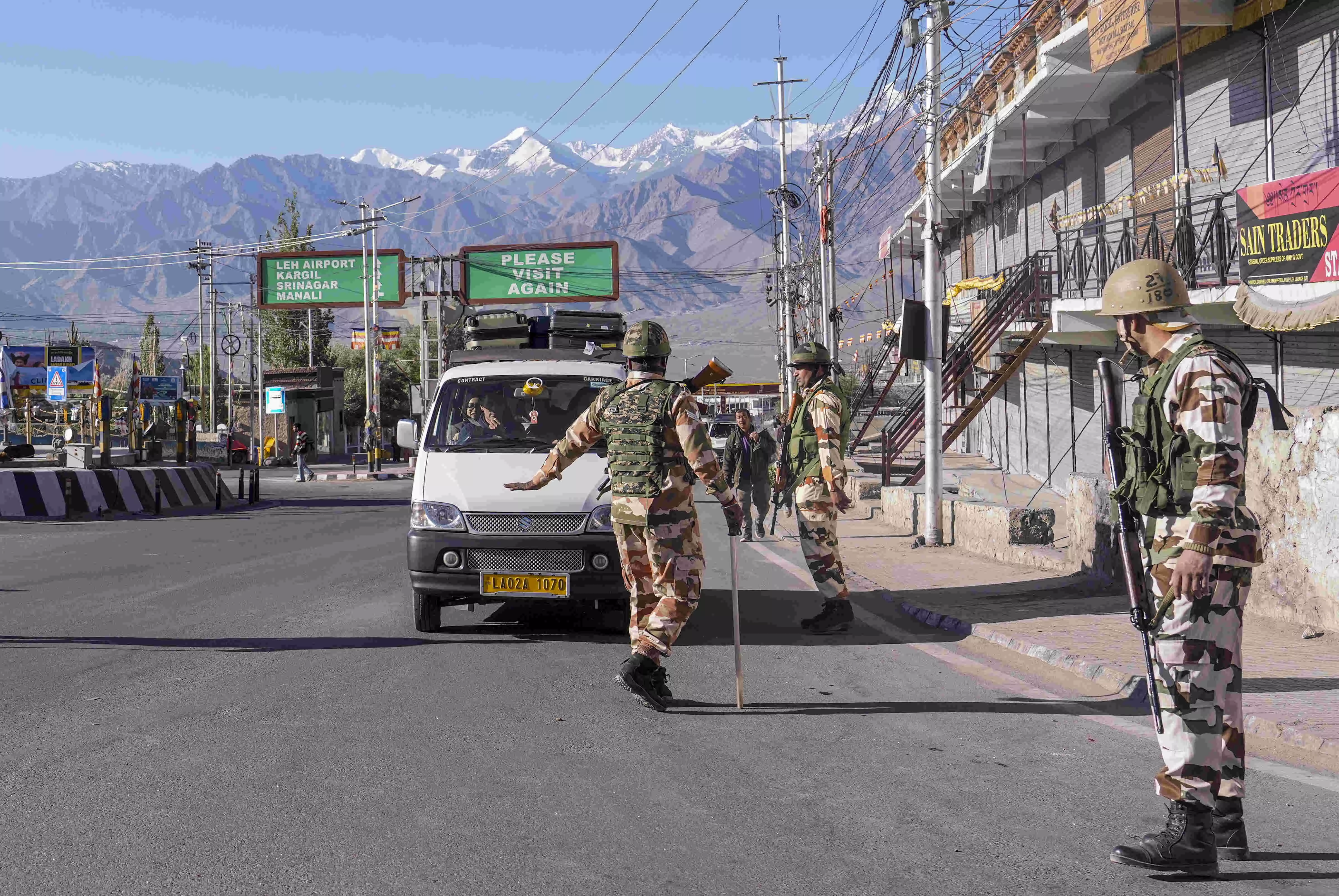 Curfew remains in force for third day in Leh town
