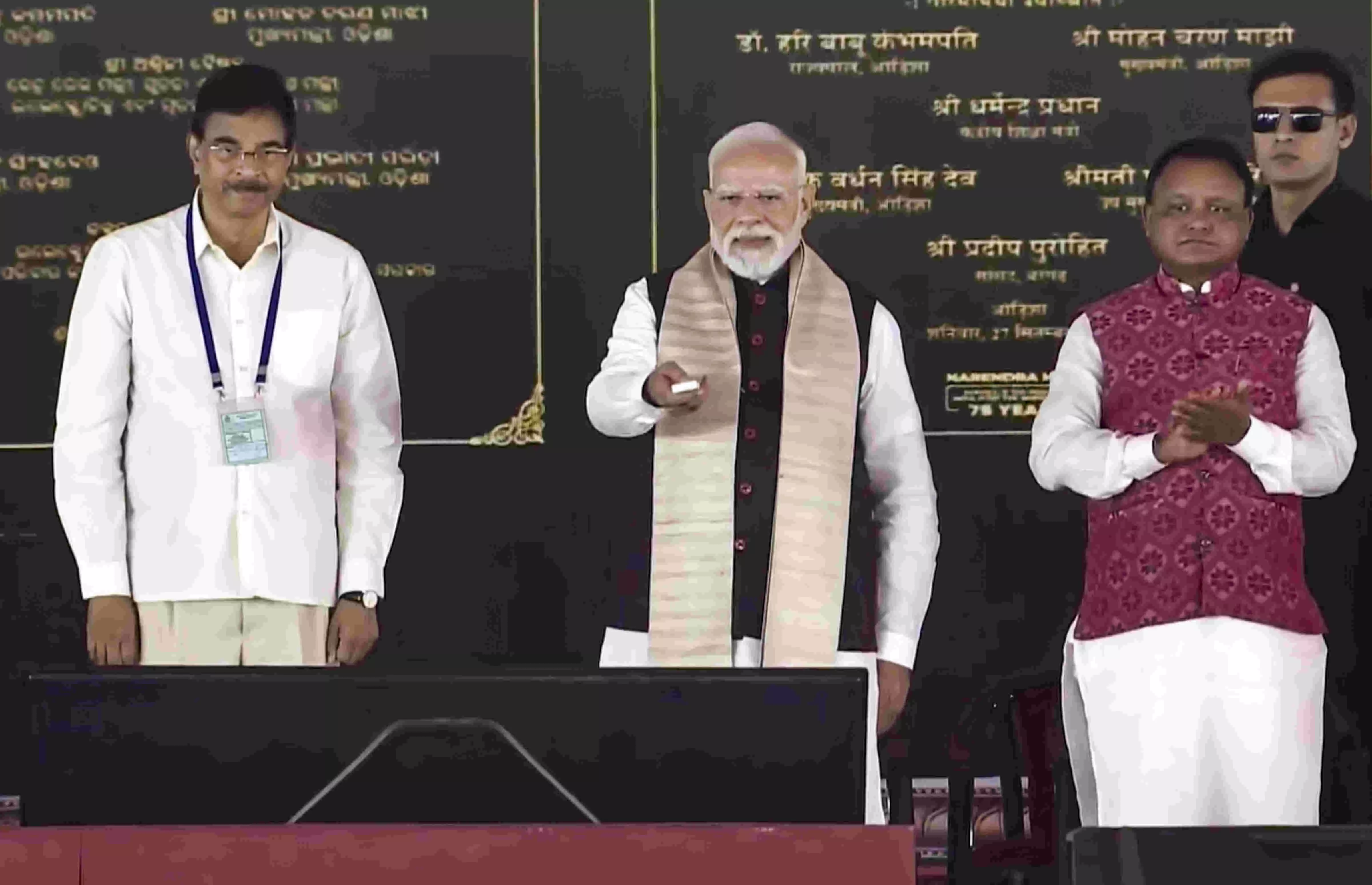 PM unveils projects worth Rs 60,000 cr from Odisha, flags off Amrit Bharat train