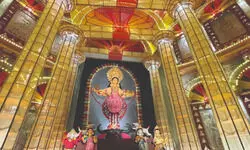 Themed Durga pujas draw massive crowds across Alipurduar district Themed Durga pujas draw massive crowds across Alipurduar district