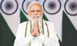 PM lauds RSS, pushes for   ‘swadeshi’, seeks UNESCO recognition of Chhath Puja