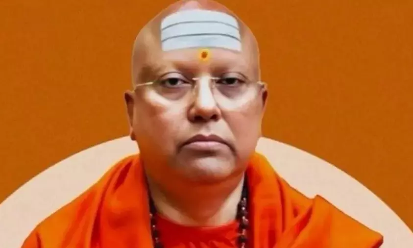 Chaitanyananda Saraswati, accused of sexually harassing 17 female students, held in Agra