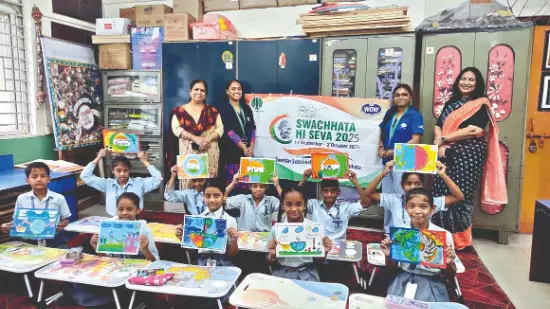 NDMC, ITC WOW hold waste segregation drive for students