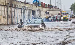 Cool relief, gridlocked and waterlogged