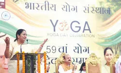 CM Gupta credits PM Modi for putting yoga on global stage