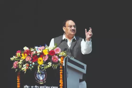 Union minister JP Nadda calls for upholding AIIMS brand reputation Union minister JP Nadda calls for upholding AIIMS brand reputation